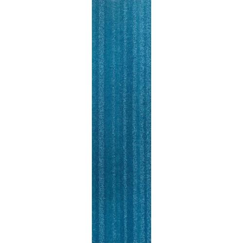 Goedkope partij blauwe tapijttegels 25x100cm nieuw