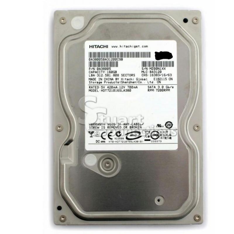 Harddisk Sata Hitachi 160Gb, 3,5”
