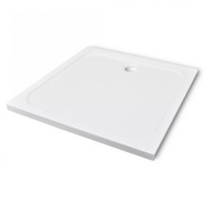 Luxe douchebak kleur wit van 80 x 110 cm  gratis  bezorgd