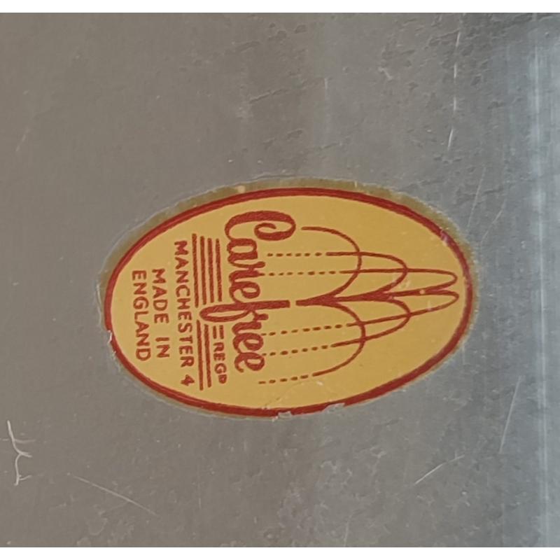 Goudkleurig dienblad jaren 60 Carefree Manchester