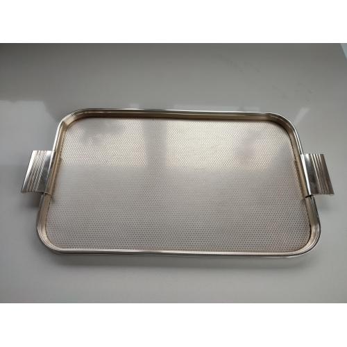Goudkleurig dienblad jaren 60 Woodmet