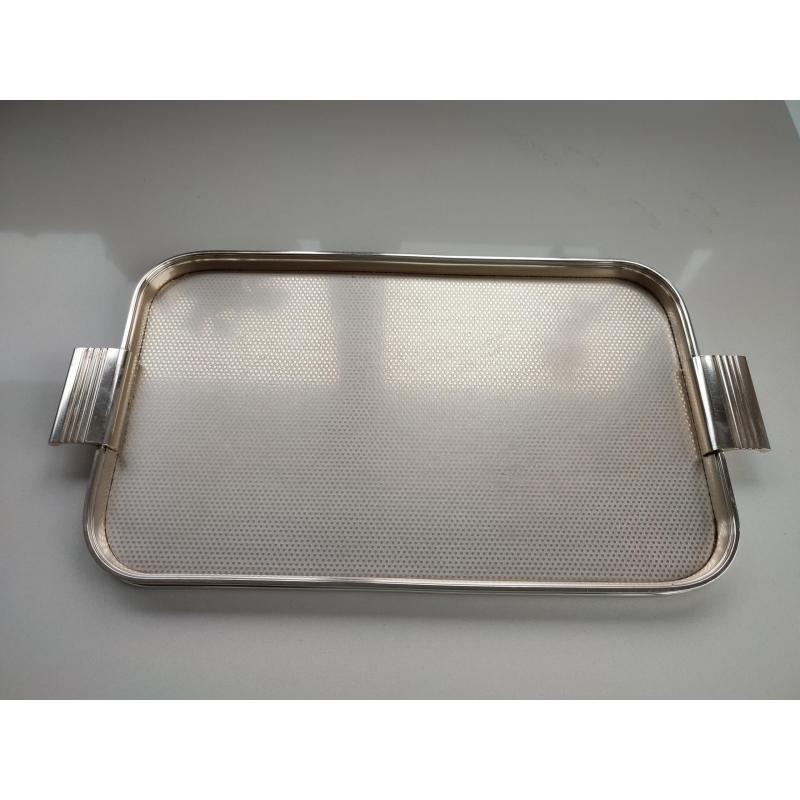 Goudkleurig dienblad jaren 60 Woodmet
