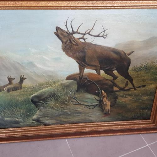 Schilderij HERTEN