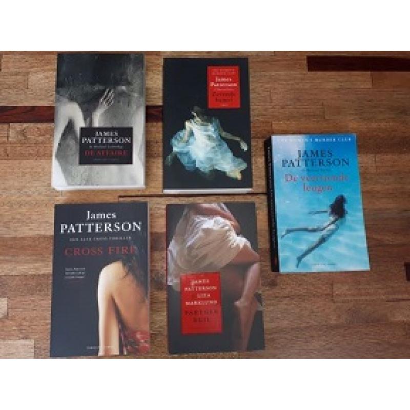 5 x thrillers van James Patterson o.a