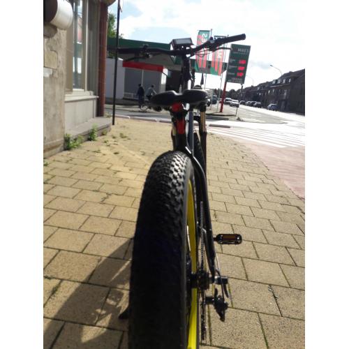 VTUVIA SJ26 Yellow Fat Tire Mountain Ebike