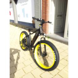 VTUVIA SJ26 Yellow Fat Tire Mountain Ebike