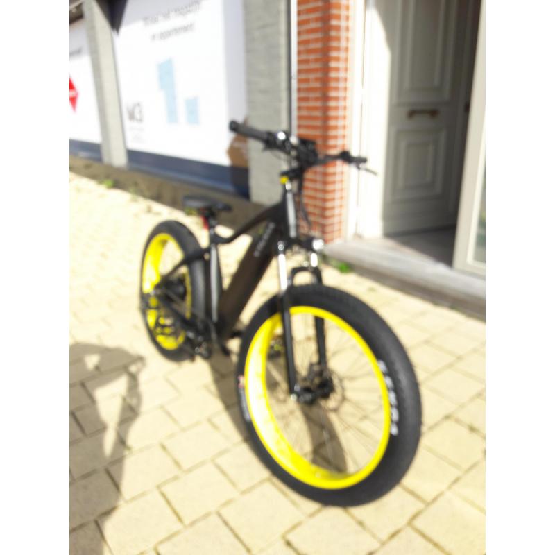 VTUVIA SJ26 Yellow Fat Tire Mountain Ebike