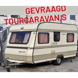 Gezocht Caravans van 3.50 mtr. t/m 5.00 mtr.