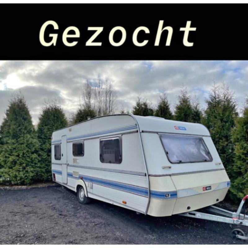 Gezocht Caravans van 3.50 mtr. t/m 5.00 mtr.