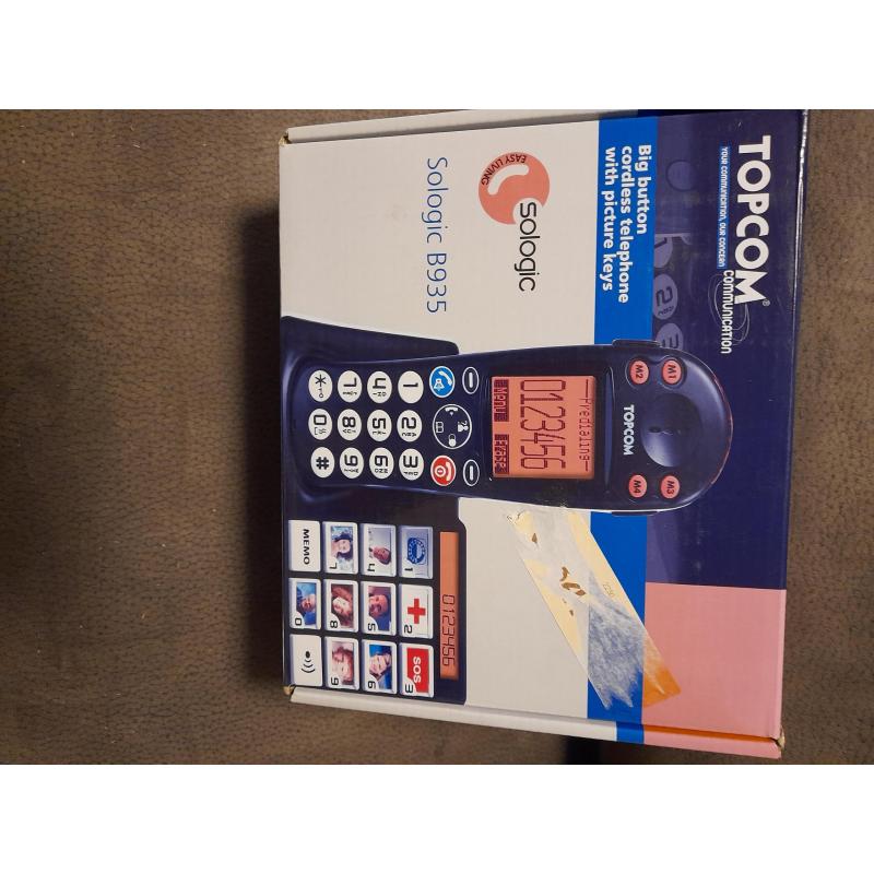 Draagbare telefoon met grote toetsen