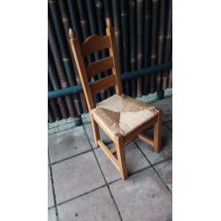 6 eiken massief eetkamerstoelen