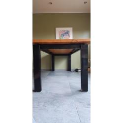 massieve essenhouten eettafel