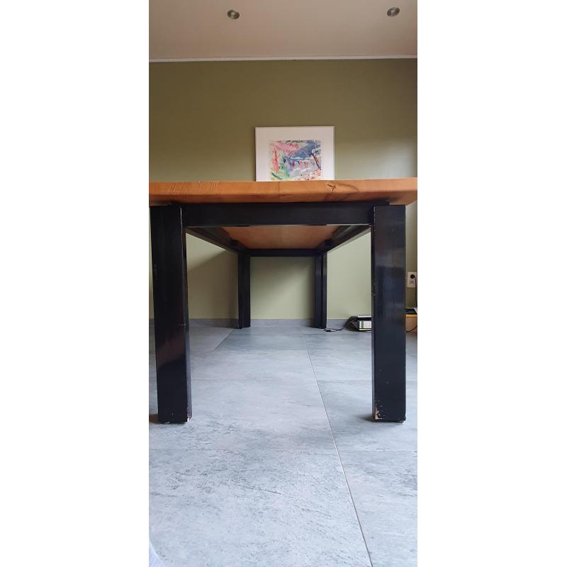 massieve essenhouten eettafel