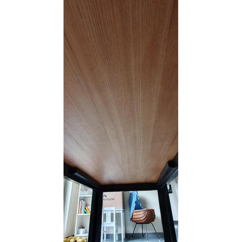 massieve essenhouten eettafel