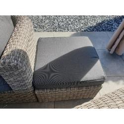 Longeset van wicker en aluminium. Memphis v garden collection