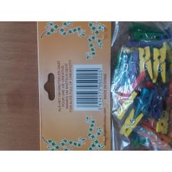 mini wasknijperrs en knutsel houtjes