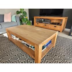 Massieve teak eetkamer en salonmeubels