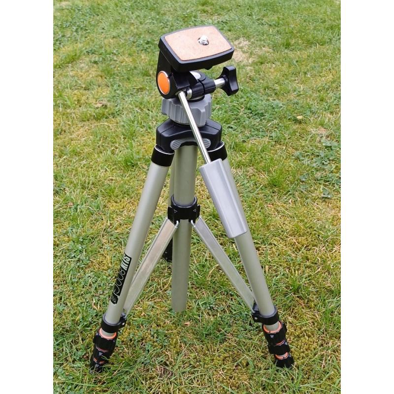 SLIK 800G statief met tas, als nieuw, lichtgewicht, max 150 cm