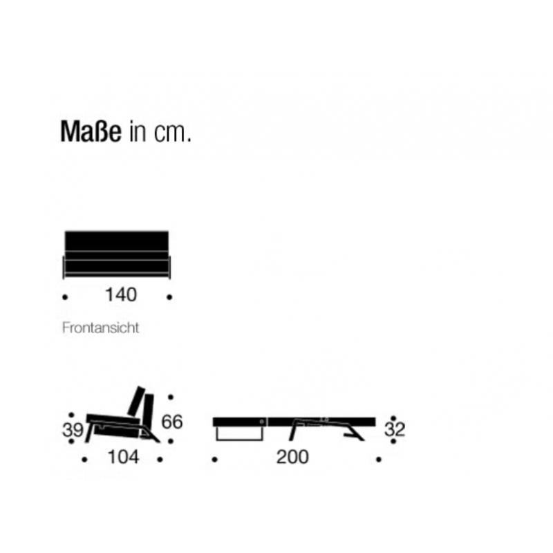 Zetelbed  2 personen Cubed 140