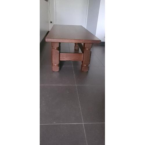 Massief eiken salontafel