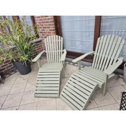 2 originele, Canadese stoelen Big John