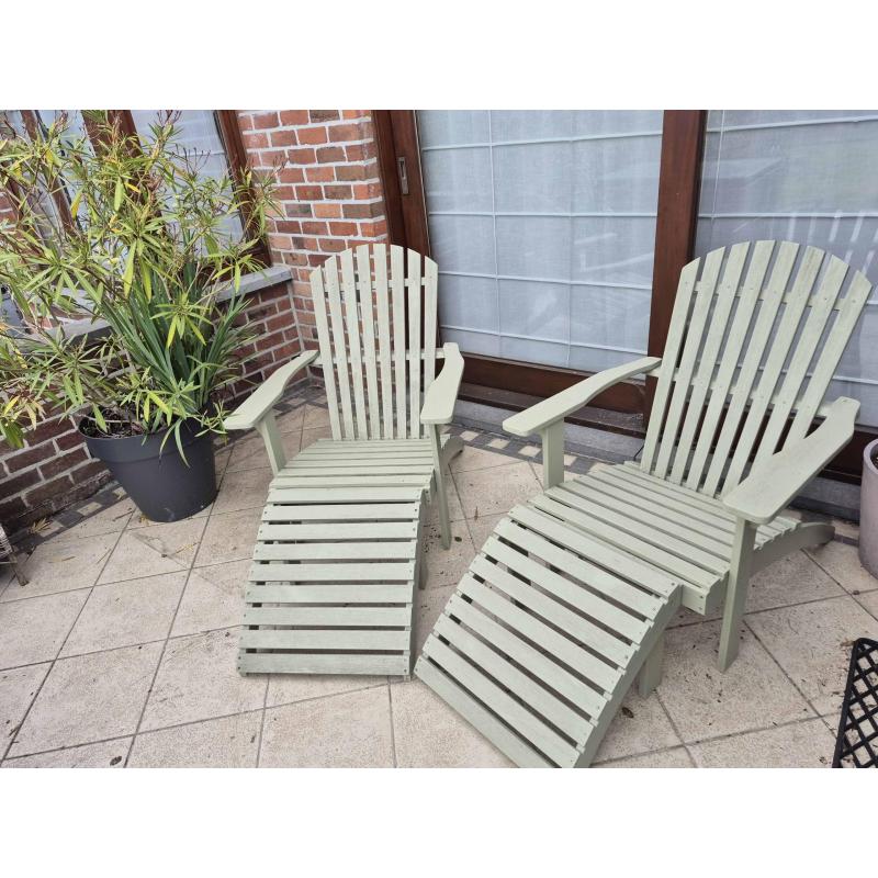 2 originele, Canadese stoelen Big John