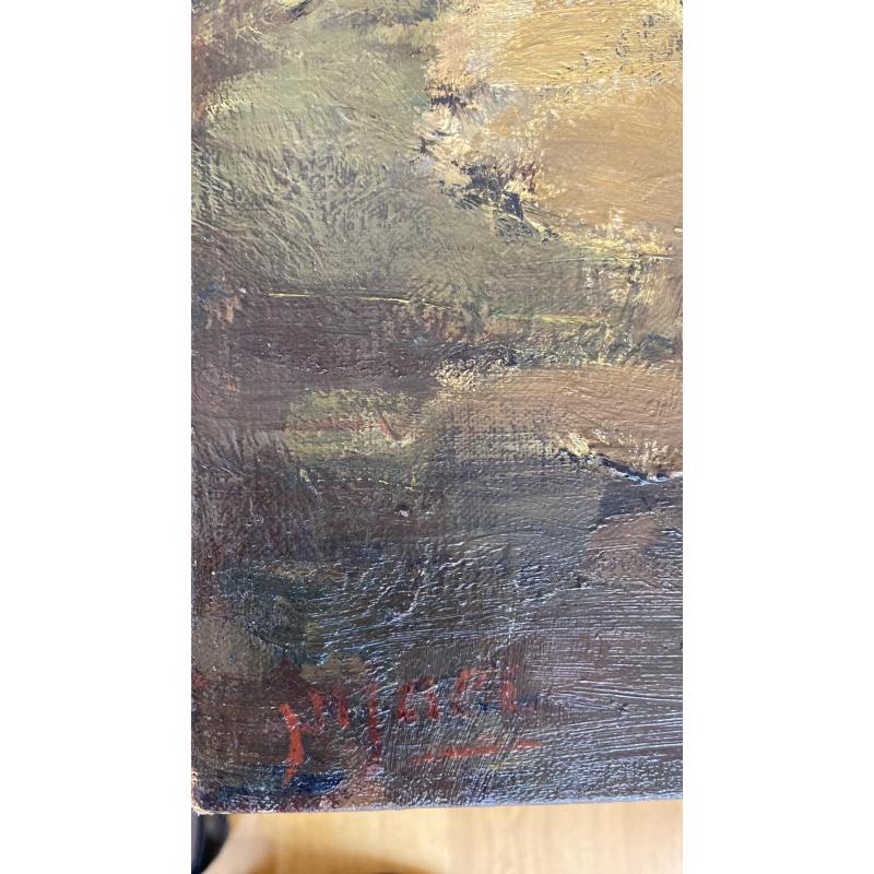 Schilderij van Kerkje te Vlassenbroek aan de Schelde