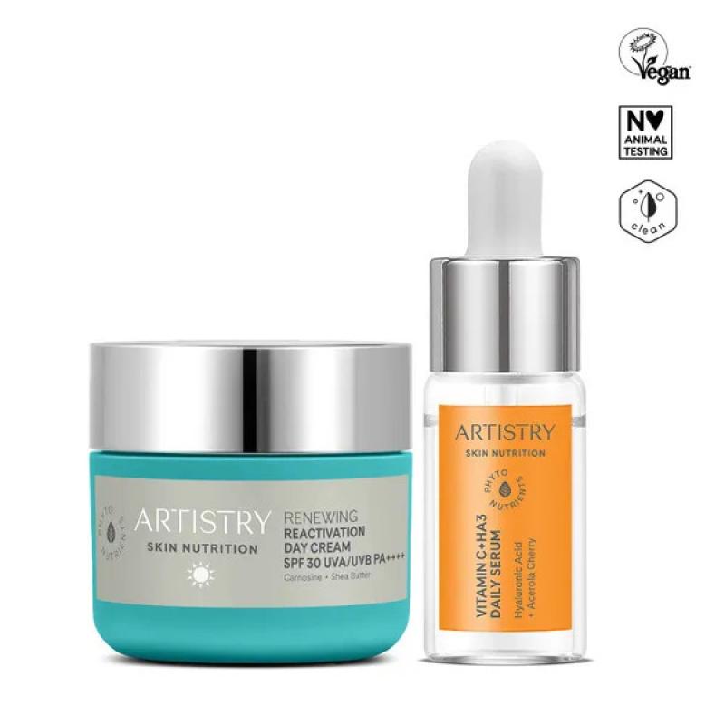 Vitamin C HA3 Daily Serum en Renewing Reactivation Day Cream