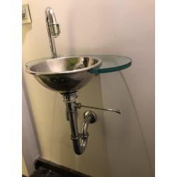 Inox design lavabo wc