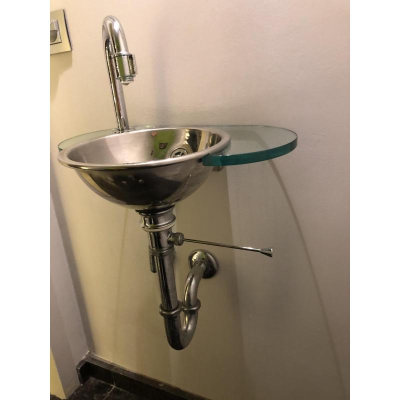 Inox design lavabo wc