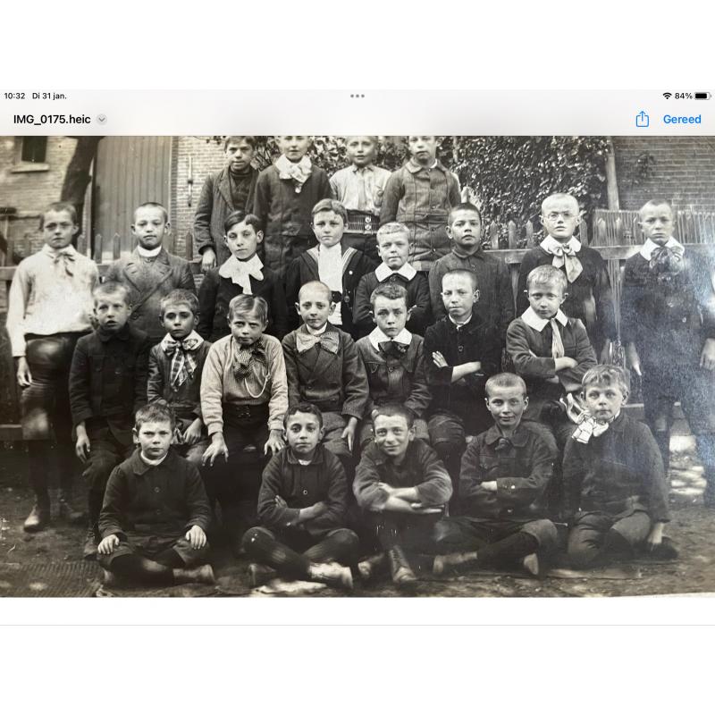 Klasse foto Jongensschool ca. 1925