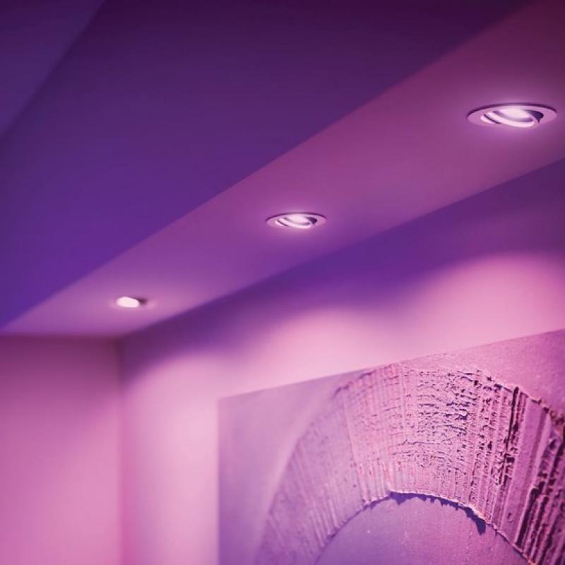 Philips Hue Slimme Lichtbron GU10 Spot - wit en gekleurd licht - 3-pack - Bluetooth