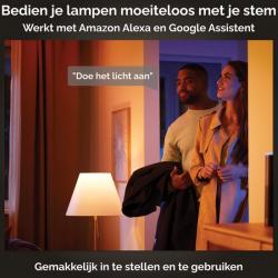 Philips Hue Slimme Lichtbron GU10 Spot - wit en gekleurd licht - 3-pack - Bluetooth