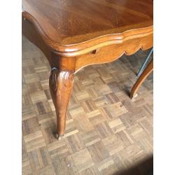 Eettafel in massief eik 1960 uittrekbaar