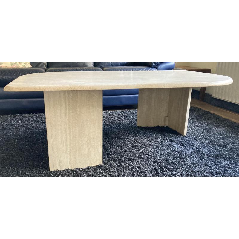 Travertin vintage salontafel