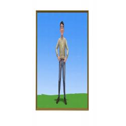 Lachspiegel 60x38cm