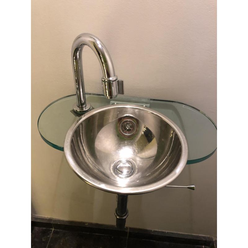 Inox design lavabo wc