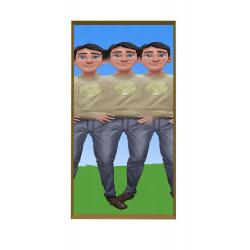 Lachspiegel 150x68cm