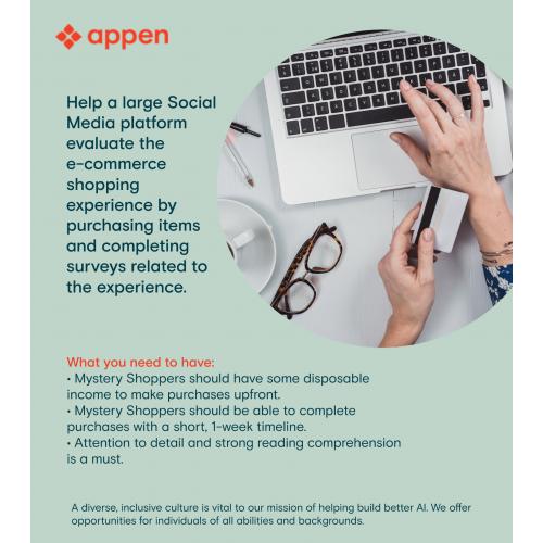 Appen Flexible Work Opportunity | Social Media Evaluation | Remote
