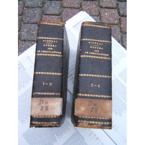3 Antieke boeken van Auguste Nicolas uit 1841 to 1849