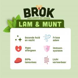 Graanvrije hondenbrokken van BROK - Lam & munt