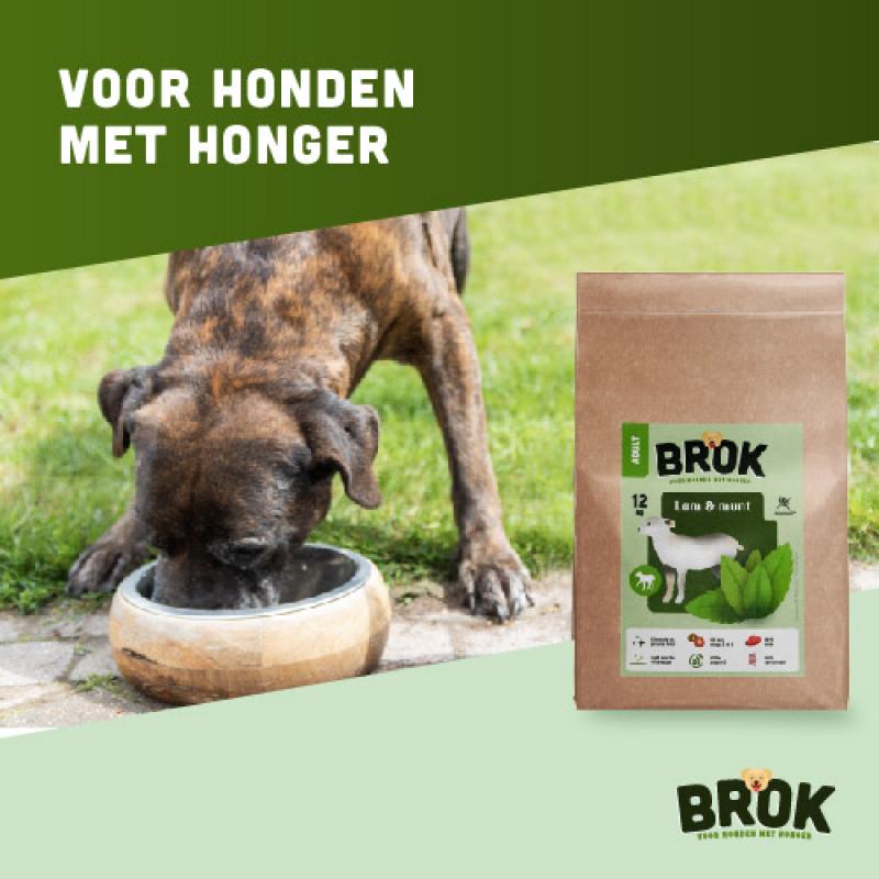 Graanvrije hondenbrokken van BROK - Lam & munt