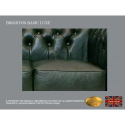 Chesterfield 3 zetels zit Brighton Basic Luxe Cloudy Groen
