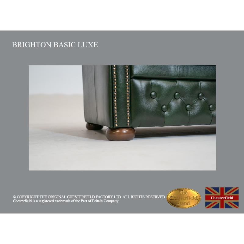 Chesterfield 3 zetels zit Brighton Basic Luxe Cloudy Groen