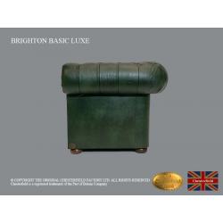 Chesterfield 3 zetels zit Brighton Basic Luxe Cloudy Groen