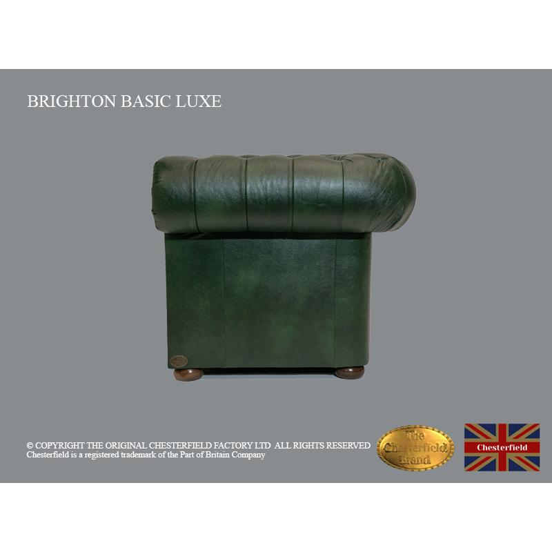 Chesterfield 3 zetels zit Brighton Basic Luxe Cloudy Groen