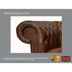 chesterfield bank 2 zit Brighton Basic Luxe Cloudy Caramel