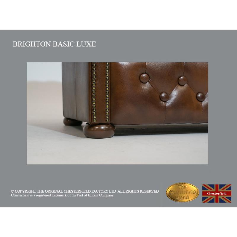 chesterfield bank 2 zit Brighton Basic Luxe Cloudy Caramel