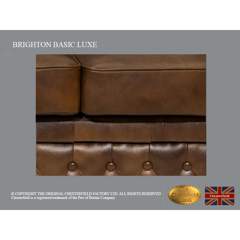 chesterfield bank 2 zit Brighton Basic Luxe Cloudy Caramel