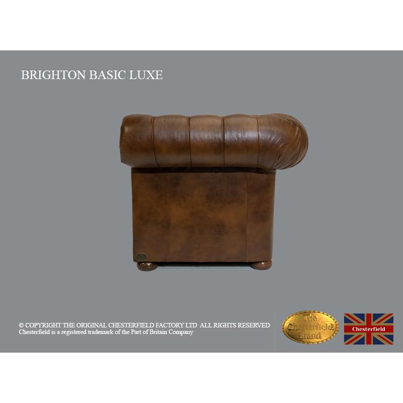 chesterfield bank 2 zit Brighton Basic Luxe Cloudy Caramel